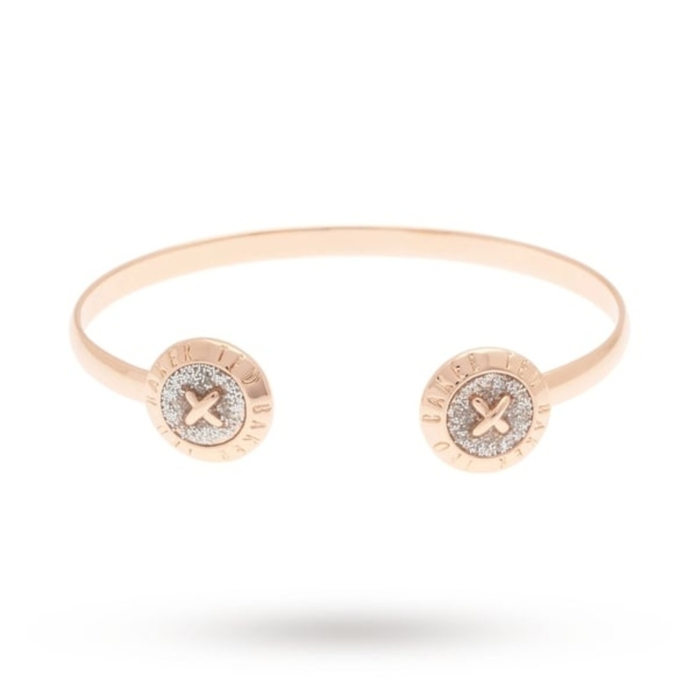 Ted Baker Eida Enamel Double Button Cuff Bangle